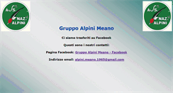 Desktop Screenshot of anameano.it